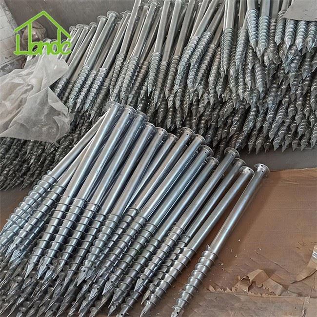 Galvanized Round Flange Ground Screw